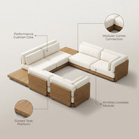 Coastline Atelier Modular Deck Lounge — infographic