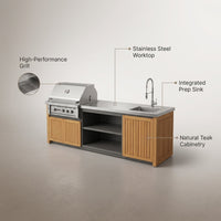 Hearthcraft Timberline Outdoor Kitchen — infographic