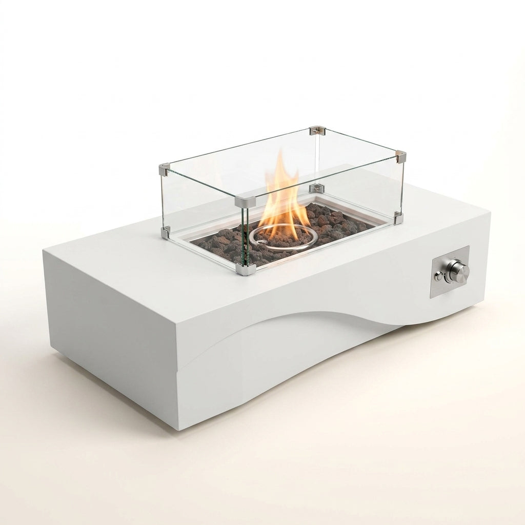 Ignis Atelier Linear Fire Table — Studio Shot