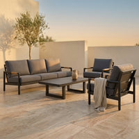 Solterra Luxe Outdoor Lounge Set — Studio Shot