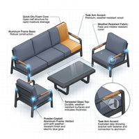 Solterra Luxe Outdoor Lounge Set — How It Works